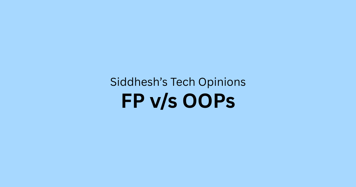 The Pointlessness of FP vs OOP Discussions